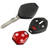 Key Fob Keyless Entry Remote Shell Case & Pad fits Mitsubishi Outlander Lance...