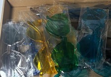 12 Pairs Heart-Shaped Rimless Candy Color Unisex Sunglasses for Party Favors