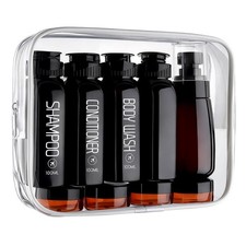 Travel Bottles for Toiletries 10PCS 100ml/3.4oz Pre-Printed Shampoo, Conditio...