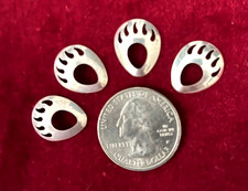 Sterling Shadow Box Bear Paw Findings - 16.5 X 13.5mm - Qty 4
