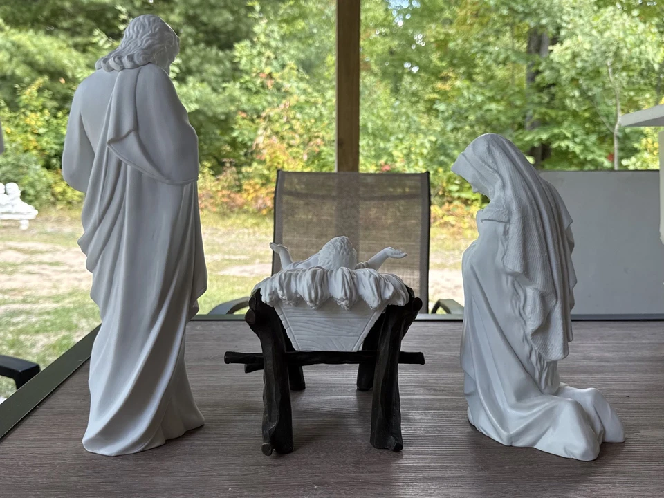 Departamento 56 Juego de porcelana blanca Winter Silhouette The Nativity Ver fotos/Desc  Foto 2 de 4