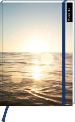 myNOTES Notizbuch A5: Meer | Notebook medium, gepunktet, paginiert | Notizbuch
