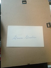 🔥RARE!🔥 Goose Goslin - Signed - 5¢ Abraham Lincoln U.S. POSTCARD‼️