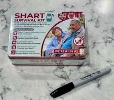 Shart Survival Kit Poop Prank Gift Set Wipes & Underwear Funny Gag Gift NEW