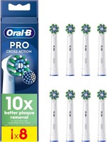 Oral-B Pro CrossAction Electric Brush Heads 8 Pack Replacement White Toothbrush
