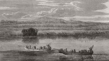 CANADA. Ancient lake terraces on the North shore of Lake Superior, Canada 1863