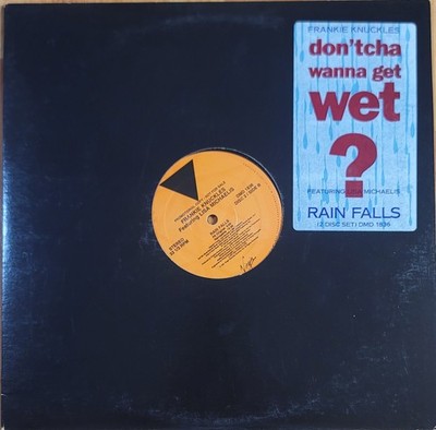 FRANKIE KNUCKLES FT LISA MICHAELIS-RAIN FALLS 2X12'' VINYL WITH HYPE STICKER NM-