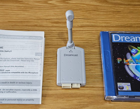 DREAMCAST MICROPHONE + PLANET RING SEGA DREAMCAST GAME BOXED UK PAL
