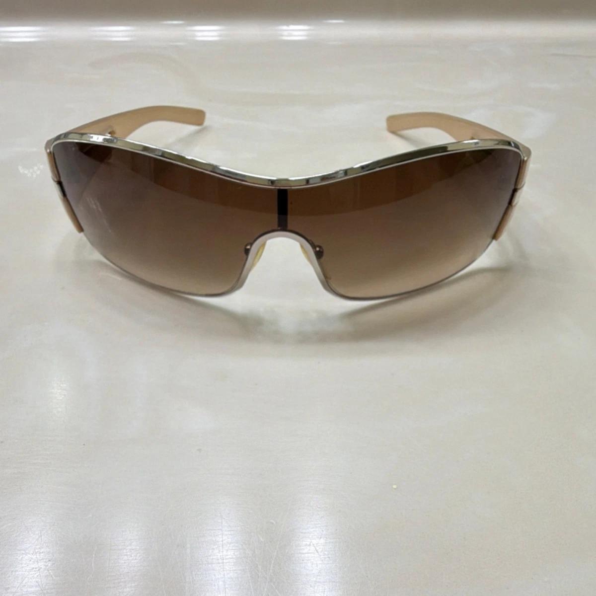 PRADA Gold Brown Sunglasses for Men for sale | eBay