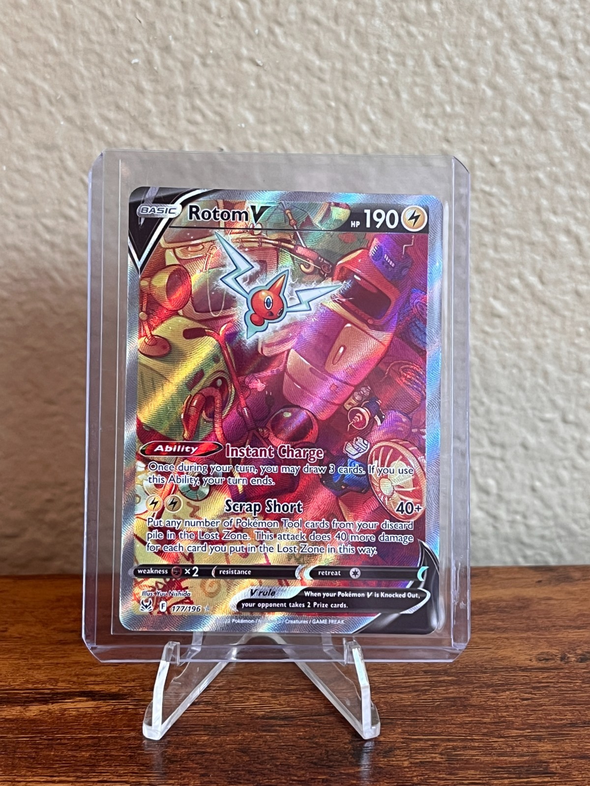 Pokemon TCG - Rotom V Alt Art Lost Origin 177/196