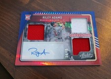 Riley Adams 2022 Absolute Tools of the Trade 3 Swatch /75 BLUE Auto RC RPA NATS!