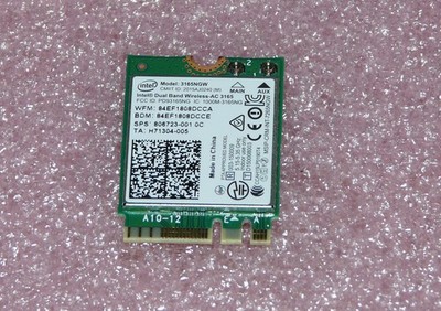 Intel Dual Band Wireless-AC 3165NGW WLAN WiFi SPS:806723-001 HP ProBook 470 G3