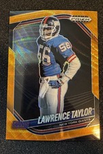 2025 Panini Prizm Black Lawrence Taylor Orange Wave Prizm /60 #100