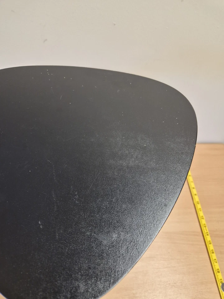 Ikea Kyree Side Table Black Bentwood Legs Triangular Top - Image 3 of 4