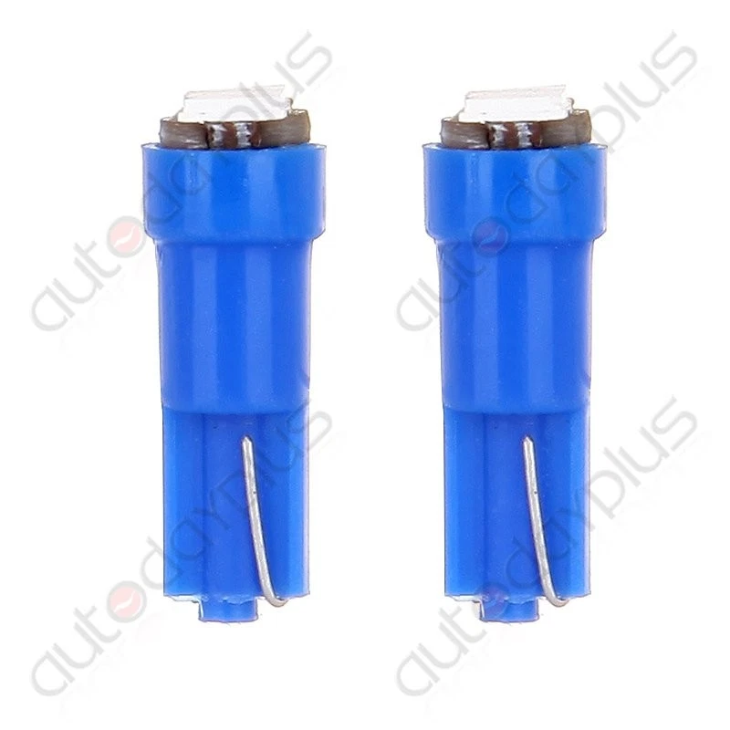 20X Blue T5 Wedge 2-2835SMD Instrument Cluster Panel Gauge Dash LED Bulb Light Foto 3 de 4