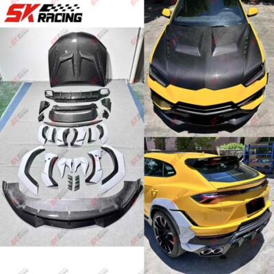 DRY Carbon Fiber Front Rear Lip Side Skirts Bodykits For Lamborghini URUS S 23+