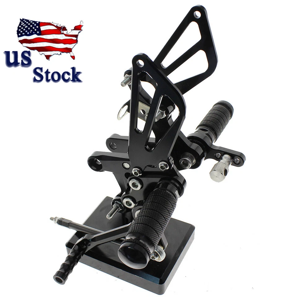 Reposapiés de motocicleta CNC Fotopeg clavijas de pedal juegos traseros para CBR600 GSXR 600 YZF R1 Foto 4 de 4