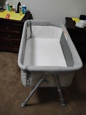 NEW AirClub Bassinet Bedside Sleeper with Adjustable Height