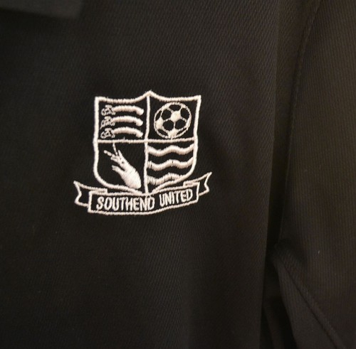 Southend United, Black Training Football Polo Shirt by Nike, Size Medium - Picture 4 of 5