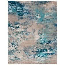 SAFAVIEH Madison Collection MAD440M Blue / Grey Rug
