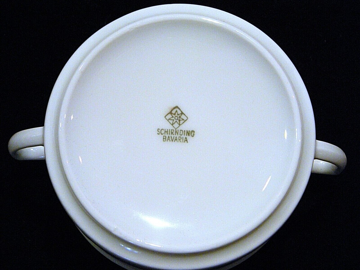 Vintage SCHIRNDING BAVARIA SCG54 Embossed White China with
