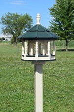 DELUXE Extra Large Gazebo Bird Feeder  Poly  Made in USA  Amish handmade