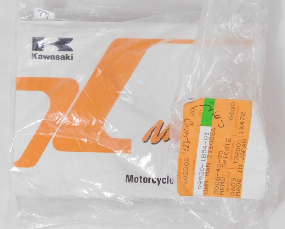1 NEW 1998 Kawasaki Ninja ZX-6 ZX600-E6 Owners Manual Book OEM