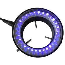 60 LED Purple UV Light Source Microscope Ring Light Lamp Illuminator 110V-240V