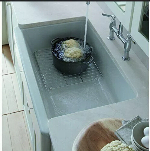 Kohler Supports d'évier gauche et droit en acier inoxydable Whitehaven