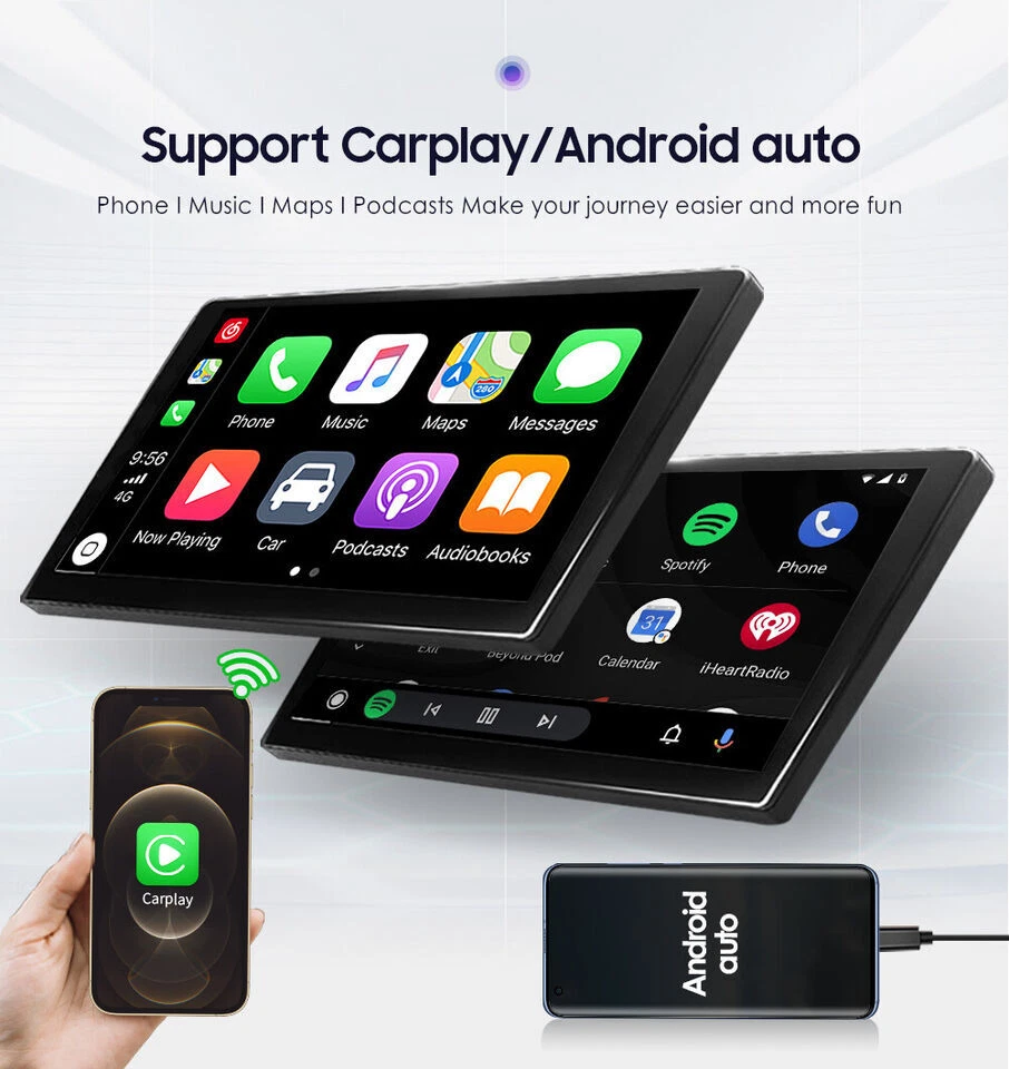 9inch 8 core 4G+64G Android 13 Apple Carplay Car Stereo GPS Radio FM/RDS WIFI - Image 3 of 4