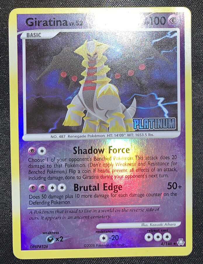 Pokémon 2008 Giratina Lv.52 4/146 REVERSE HOLO 45/100 PLATINUM