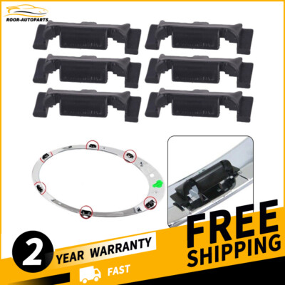 6pcs Headlight Bezel Clips For Mini For Cooper R55 R56 R57 R60 F56 Perf