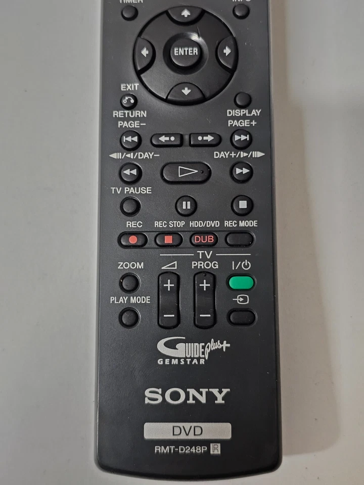 GENUINE SONY RMT-D251P/D248P REMOTE for RDR-HXD870 HXD995 HXD890 DVD RECORDER - Image 3 of 4