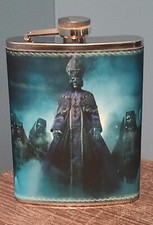 Ghost: Skeleta 8 oz flask custom made NEW