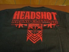 Headshot  Brand Clothing Assault Rifle Graphic  T Shirt  Black V Neck  Large  C9