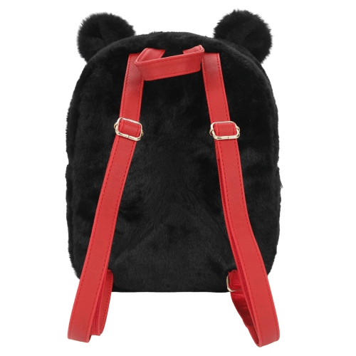 black gloomy bear mini backpack Bioworld Gloomy Bear Mori Chack Black Fuzzy Plush Mini Backpack