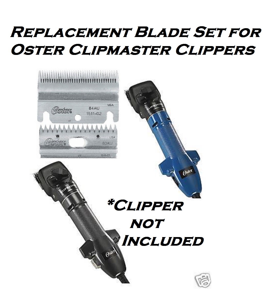 Oster/Stewart Combo Pack Medium COMPLETE BLADE SET for CLIPMASTER CLIP  MASTER