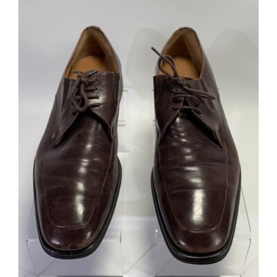 Bruno Magli Ranuncolo Brown Napa Leather Lace Up Derby\'s 11 Bruno Magli Ranuncolo Brown Leather Derby Lace Up Dress  main image 2