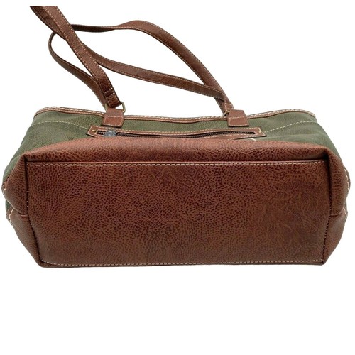 Bolso de Hombro BOC Born Concept Verde Marrón Imitación Cuero Bolso Cartera - Imagen 6 de 9