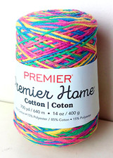 Premier Home Yarn Cone Cotton Blend Pastel Rainbow Colors
