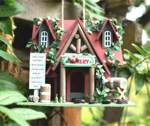 "COTTAGE WINERY" BIRDHOUSE ** Clean out in back, 10.25" x 8"* * NIB - Picture 6 of 12