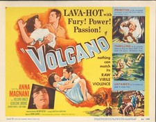 Volcano ORIGINAL US Lobby Title Card Anna Magnani William Dieterle 1953