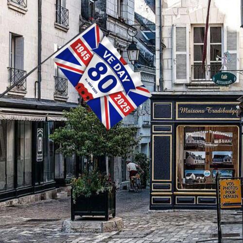 VE Day 80th Anniversary Flag 3'' X 5'' May 8, 2025 ✨p - Picture 6 of 11