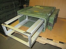 Rackmount 04U x24 Slide Out General Dynamics Composite Shock Mount Rack Case A1