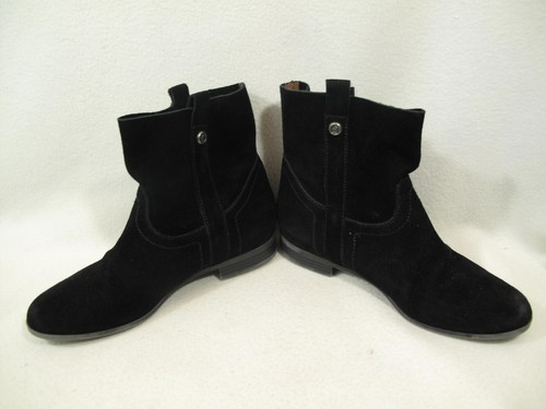 Frye and Co. Sarah Shortie Suede Slip-on Ankle Boots Womens Booties Sz 7.5 M