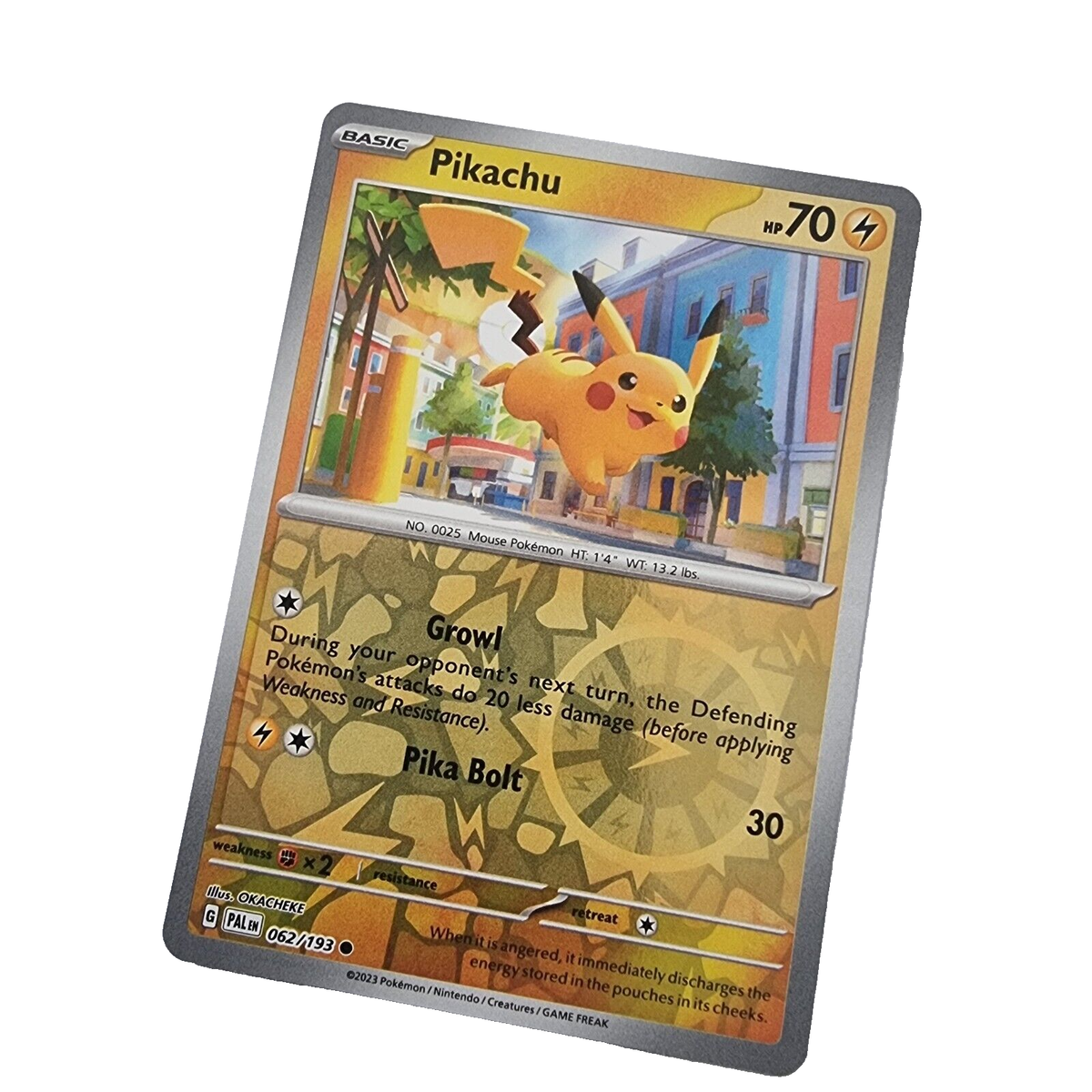 Pokemon Pikachu Reverse Holo Rare 062/193 ✓ SV: Paldea Evolved