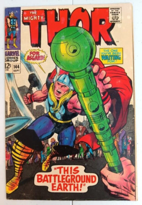 MIGHTY THOR #144 Sep 1967 Marvel Kirby Lee Living Talisman Appearance SILVER AGE