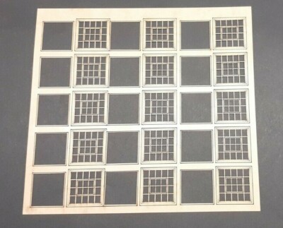 Fensterblätter Laserschneiden Kratzhilfe Layout Kit OO Stärke 4 mm Modelleisenbahn IND