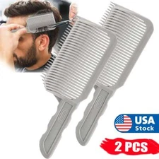 2Pcs Blending Comb Barber for Fading Tapering Thicker Hair Flat Top Cutting Tool
