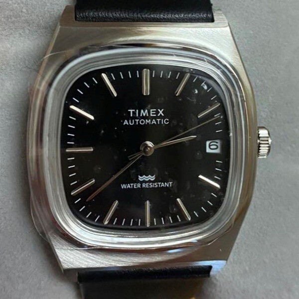 Timex Automatic 1983 E-Line Reissue 34mm Back Leather Strap